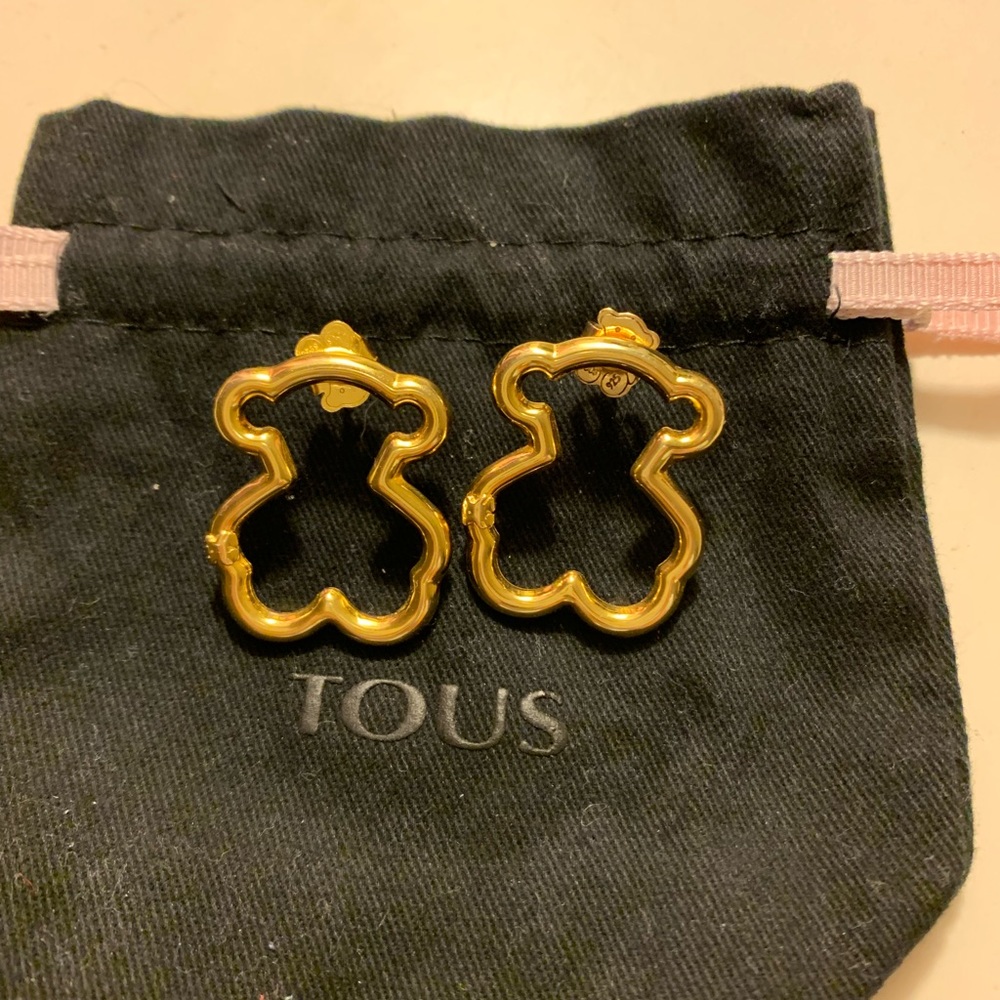 Large Tous vermeil earrings